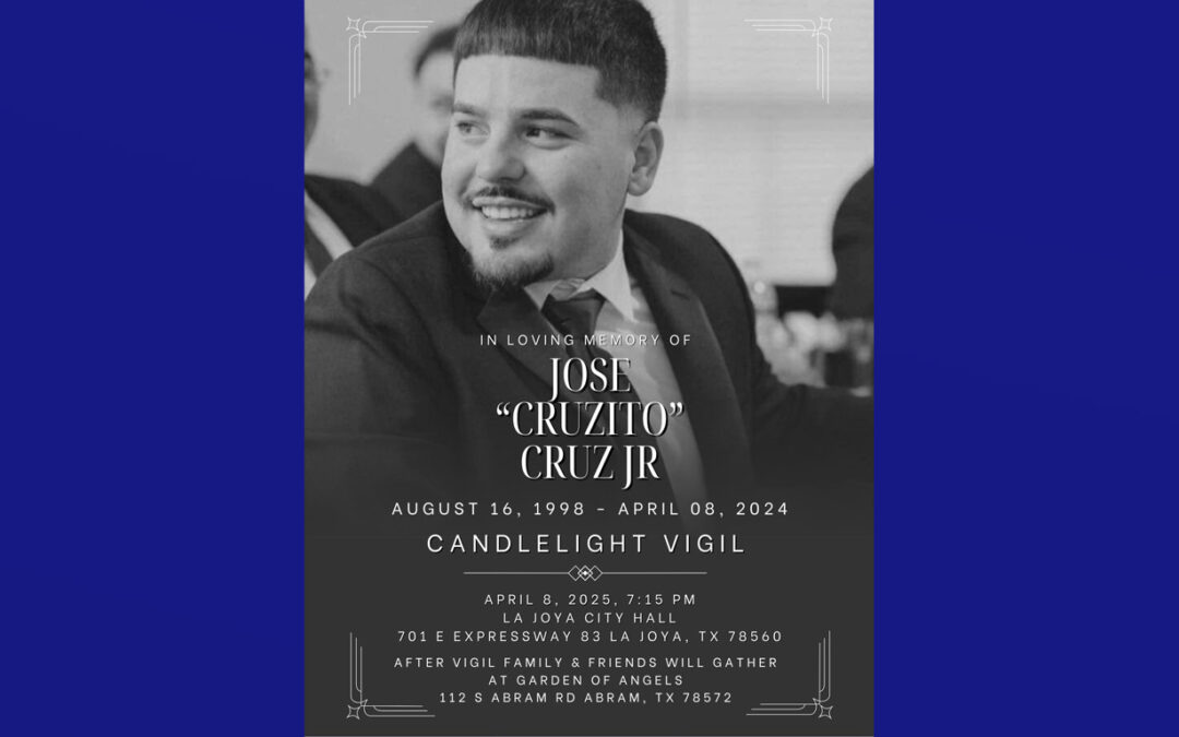 La ciudad de La Joya realizará vigilia en memoria de José “Cruzito” Cruz Jr.