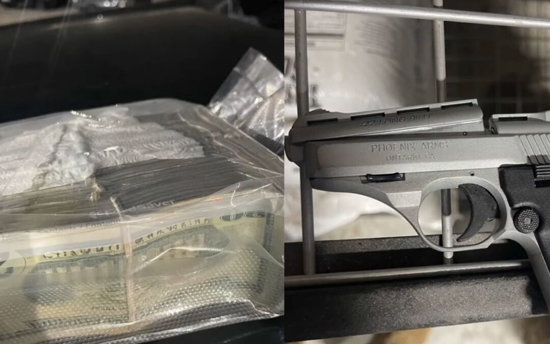 Decomiso de dinero en efectivo y armas en la frontera
